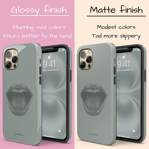 Personalized Pop Art Halftone Lips iPhone Case